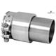 Drehmuffe mit Rohrbriden, INOX LU-2"Z