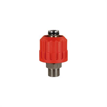 Handverschraubung 24:3/8"AG VA/rot 700 bar