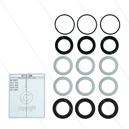 Kit 286 - Manschettensatz Ø22mm für 3 Plunger - Serie 59