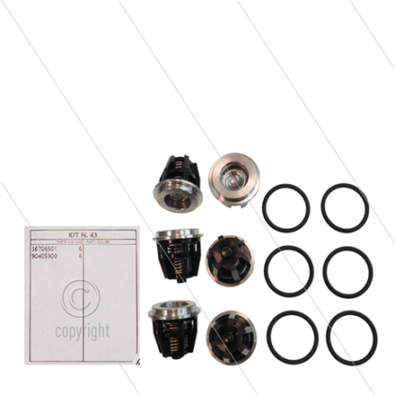 Kit 43 - Ventilsatz (6x) - Ø32mm - Serie 69 + 69HT
