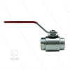 Kugelhahn 1/2" - Edelstahl 316 - 210 Bar - 2 x 1/2" IG