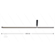 Lanze RL84 / 204 - L=1250mm - gerade - Edelstahl - mit seitlichem Handgriff - 500 Bar