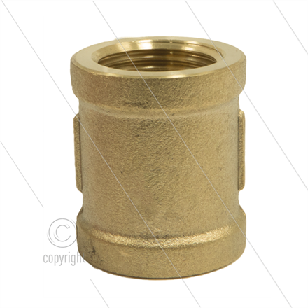 Muffe - Messing - 2 x 3/4" IG
