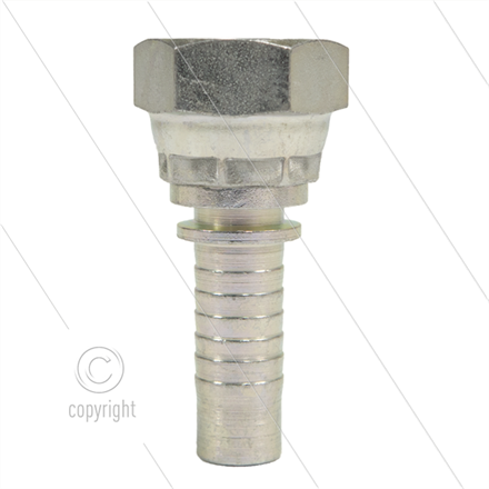 Pressnippel - Stahl - DN12 (1/2") - 1/2" DKR - SW27