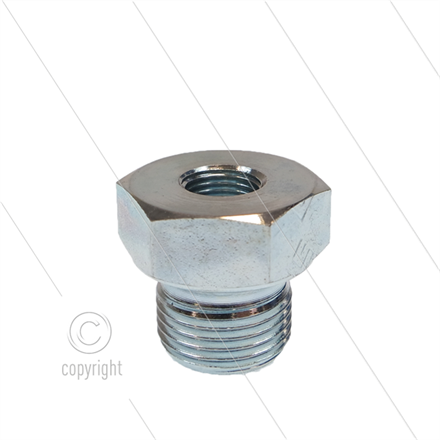 Reduziernippel - Edelstahl - 3/8" AG x 1/8" IG