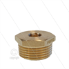 Reduziernippel - Messing - 1" AG x 1/4" IG