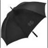 Regenschirm schwarz groß, 130 cm x101 cm Durchmesser; Windproof-System; Stoffgriff