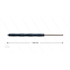 RP007 Strahlrohr - L=1000mm - Stahl - umspritzter Isolierung
