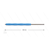 RP10 Lanze - L=800mm - gerade - Edelstahl - blau - Isolierung L=395mm - 400 Bar - max 80°C