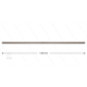 RP201 Strahlrohr - L=1500mm - gerade - Edelstahl - 400 Bar - max 150°C - 2 x 1/4" AG