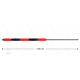 RP50 Lanze - L=1500mm - gerade - VA - Isolierung rot/schwarz
