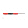 RP50 Lanze - L=500mm - gerade - VA - Isolierung rot/schwarz L=500mm - 500 Bar - max 80°C