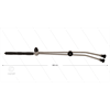 RP53 Doppellanze - L=980mm - Edelstahl - Ventil oben - Isolierung L=295mm