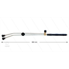 RP53 Doppellanze - L=980mm - Stahl verzinkt - Ventil oben - Isolierung L=290mm - 250 Bar
