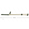 RP54 Doppellanze - L=980mm - Edelstahl - mit Seitengriff - isolierung L=290mm - 400 Bar