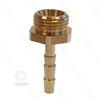 Schlauchtülle - Messing - Ø6mm - 1/2" AG - konisch dichtend