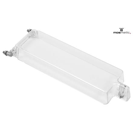 Splash-guard-65 w/magnet, ss-mounting-brackets, PC 1-fach m.Magnet m.INOX-Befestigung WM