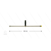 ST3600 Lanze - L=500mm - gerade - Edelstahl - 1/2" AG x 1/4" IG - mit seitlichem Handgriff