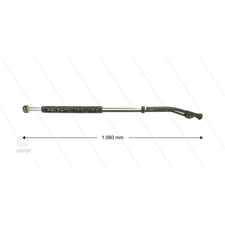 ST85 - flexibele Lanze - L=1060mm - Stahl verzinkt - 210 Bar - max 150°C