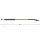 ST85 - flexibele Lanze - L=1500mm - Edelstahl - 210 Bar - max 150°C