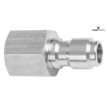 Stecknippel ø15 G3/8"-F SW22 NW9 rostfrei