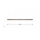 Strahlrohr - L=580mm - Edelstahl - gerade - 400 Bar - max 150°C - 2 x 1/8" AG