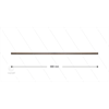 Strahlrohr - L=680mm - Edelstahl - gerade - 400 Bar - max 150°C - 2 x 1/8" AG