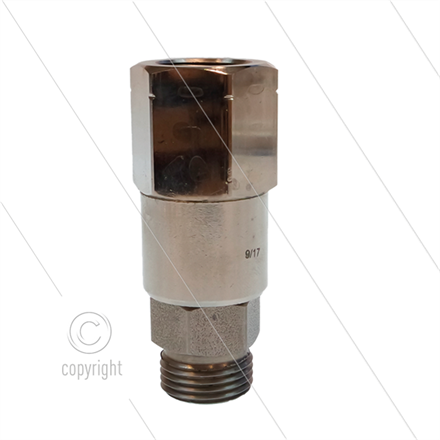 Swivel DGV, speciale uitvoering - 3/8"NPTF x 3/8"NPTF