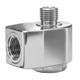 SWIVEL ELBOW 90° 3/8F NPT : 1/4 M BSP