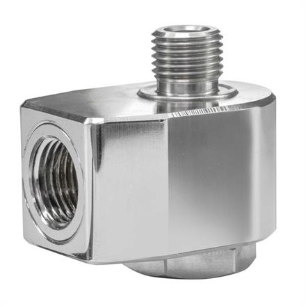SWIVEL ELBOW 90° 3/8F NPT : 1/4 M BSP