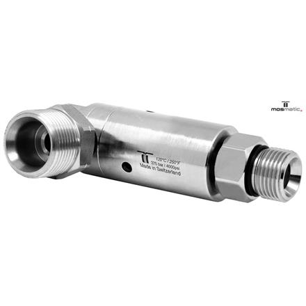 Swivel-heavy-duty-90° Ø25, Carbide/stainless DYL-06-90° M22x1,5-M G3/8"M