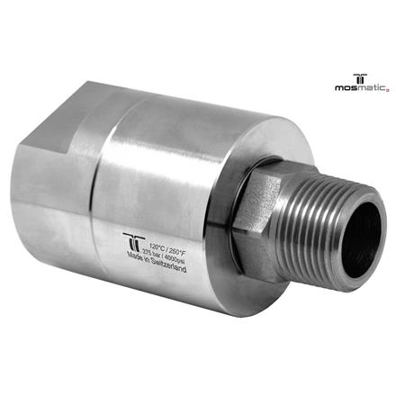 Swivel-Hi-Flo single bearing system, stainless DGE-18 G3/4"F G3/4"kM