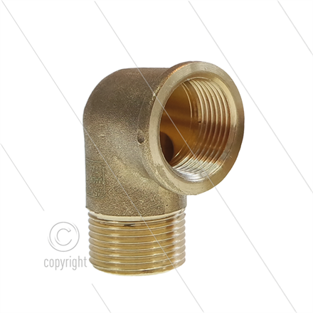 Winkel - Messing (ND) - 3/4" IG x 3/4" AG