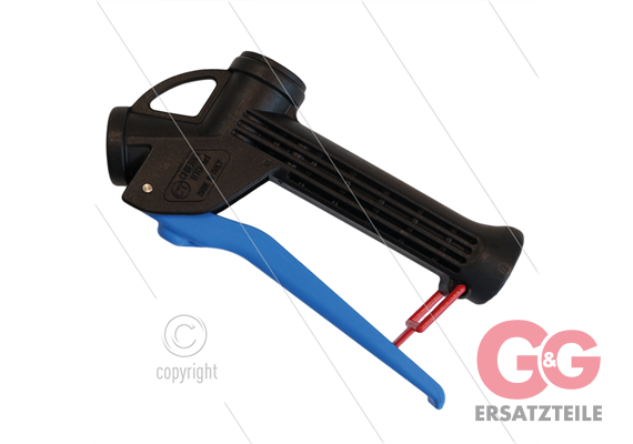 CP12 Chemie-Pistole- blau - Dichtung :PP + Viton- 25 Bar- 70 l/min - max 50°C - 2 x 1/2 IG