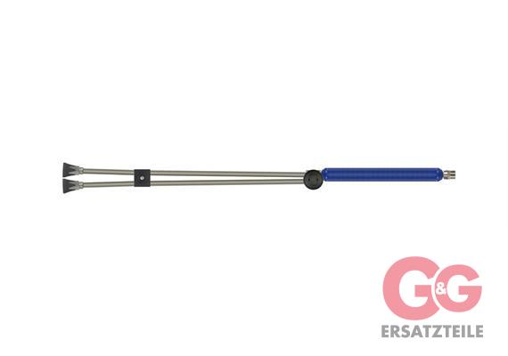Doppellanze ST-154-1000 mm 500 bar M22AG Edelstahl