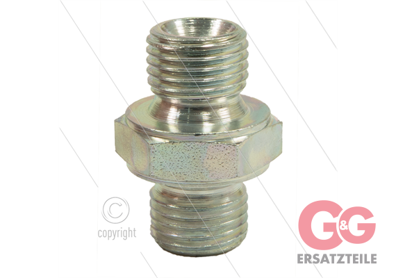 Doppelnippel - Stahl - 2 x 3/8" AG - BSP