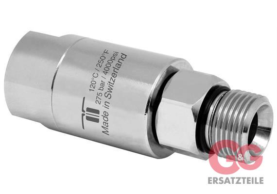Drehgelenk-DGLI 1/4 IG-AG Edelstahl 275 bar 30 U/min