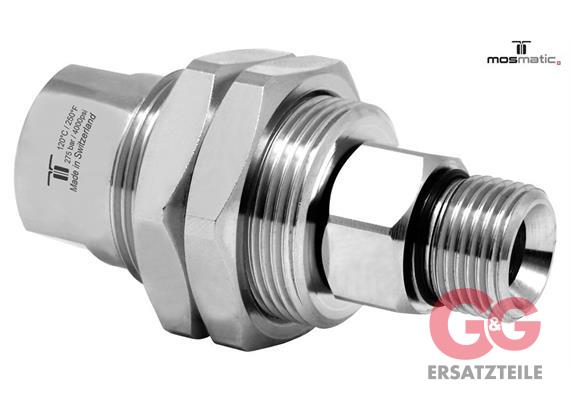 Drehgelenk m.Schottgewinde, rostfrei DGG-06 G1/4"F G3/8"M M28x1,5