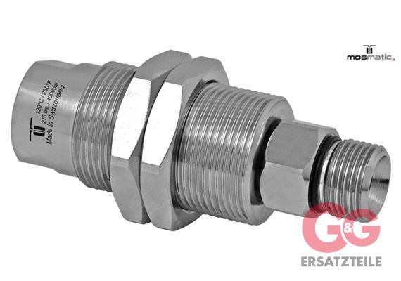 Drehgelenk mit Schottgewinde, Karbid/rostfrei DYG-06 G1/4"F G3/8"M