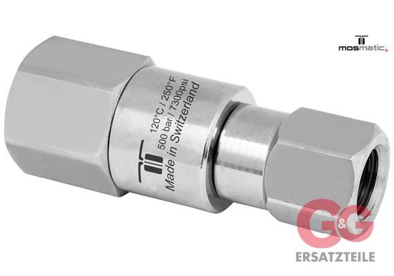 Drehgelenk verstärkt einf-gelagert, INOX DGVI-06 G1/4"F G1/4"F