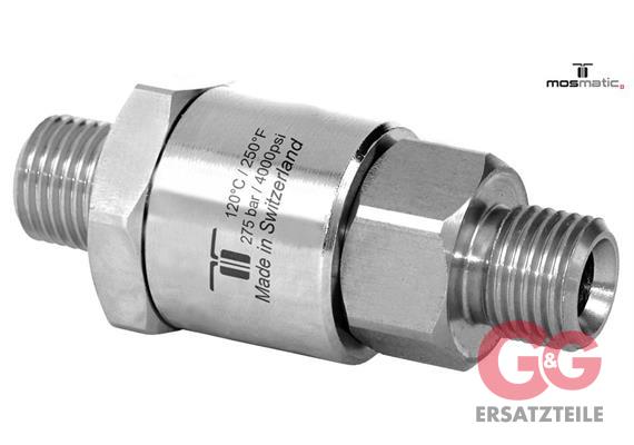 Drehgelenk verstärkt einfach gelagert, rostfrei DGV-06 G1/4"M G1/4"M