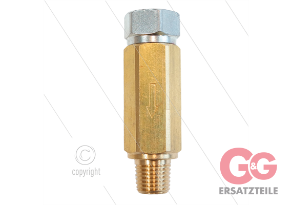 Filter - 280 mµ (50 mesh) - 280 Bar - 1/4" IG x 1/4" AG - NPT Gewinde