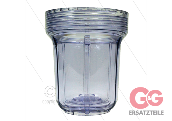 Filtertasse 5" - transparent - H=140mm