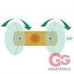 Flunderdüse 3/8"IG 2x1/4" AG Messing | Bild 3