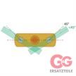 Flunderdüsenträger 1/2"IG für 2x1/4"NPT | Bild 3