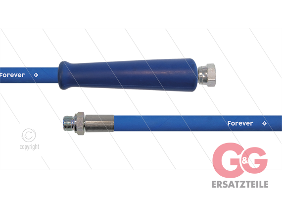 HD-Schlauch blau 2SCX-10 - Forever - 10m - 3/8" DKR x 3/8" AGR - 1x GKS - 400 Bar