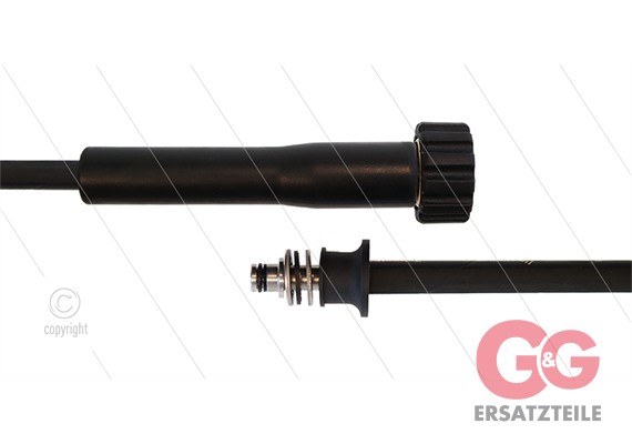 HD-Schlauch schwarz 1SC-08 - 10m - M22x1,5 HV flach - ø11mm
