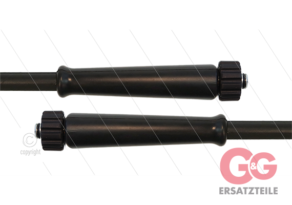 HD-Schlauch schwarz 1SN Plus-08 - 10m - 2x M22x1,5 HV konisch - 2x GKS - 315 Bar