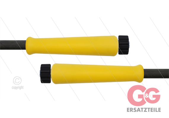 HD-Schlauch schwarz 2SC-08 - 10m - 2x M22x1,5 HV flach - 2x GKS gelb - 400 Bar