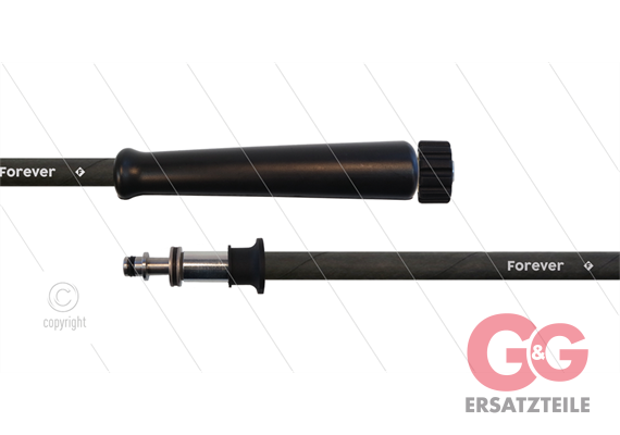 HD-Schlauch schwarz 2SCX-08 Forever - 20m - M22x1,5 HV flach
